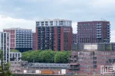 De Rotterdamse Dakendagen 2024 in Rotterdam met het uitzicht op het gebouw Cobana