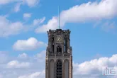 De Rotterdamse Dakendagen 2024 in Rotterdam met het uitzicht op de Laurenskerk