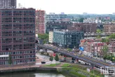 De Rotterdamse Dakendagen 2024 in Rotterdam met het uitzicht op de Rijnhaven