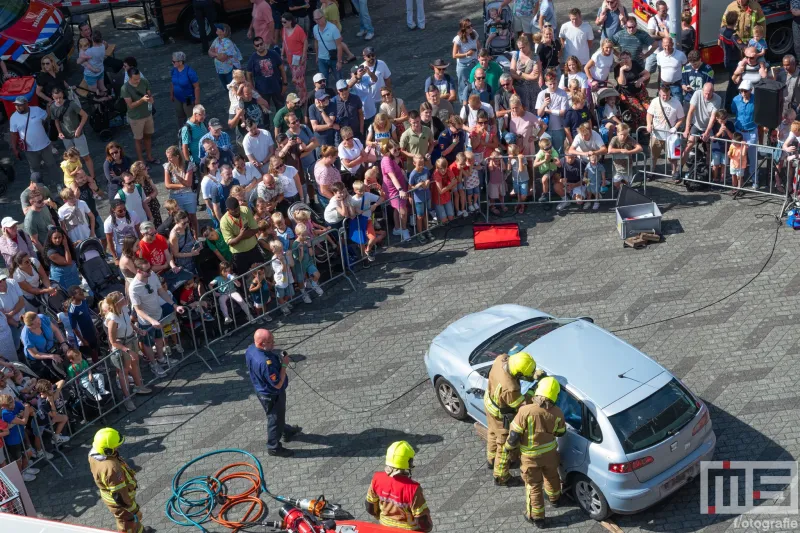 De demonstratie van de Brandweer tijdens de Wereldhavendagen 2024 in Rotterdam