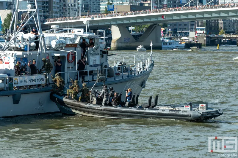 De demonstratie van de mariniers tijdens de Wereldhavendagen 2024