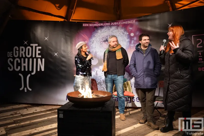 De opening van De Grote Schijn in het Kralingse Bos in Rotterdam