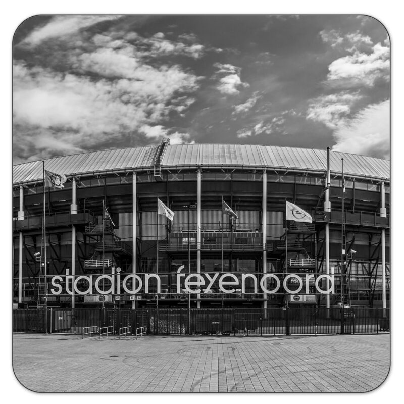 Feijenoord Stadion ZW Onderzetter Rotterdam Shop MS Fotografie